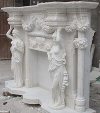 Fireplaces made of stone, facades for fireplaces